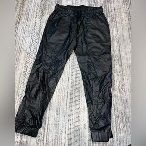 Leather Joggers